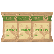 대주 중병아리 산란전 닭사료 step2, 1.5kg, 3개