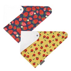 BEBE CHOUETTE 兒童壓花超細纖維雪花圍兜2件組