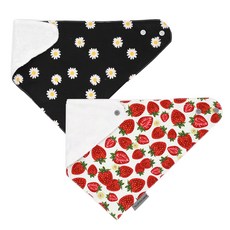 BEBE CHOUETTE 兒童壓花超細纖維雪花圍兜2件組