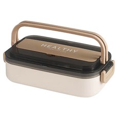 Salrimuibalgyeon All Cover 不鏽鋼便當盒 單層午餐盒 700ml, 1個, 象牙白
