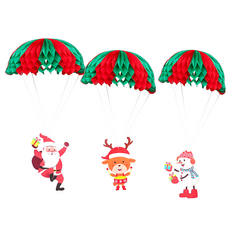 P&B UNITY 聖誕蜂巢球套組 04 降落傘3種混合, 混合顏色, 1套