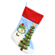 P&B UNITY 聖誕襪裝飾 04 大型, 藍色, 1個