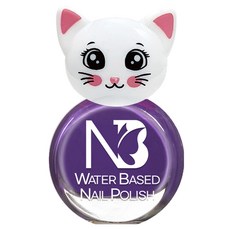 NBBEBE 貓咪兒童指甲油, 1個, 06 鮮豔紫