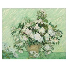 알로데 수채화 그림 플라워 벽 장식 DIY 보석 십자수 세트 라운드 40 x 50 cm, NO. 01, 1세트