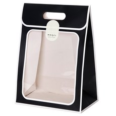 indi.k 長條開窗盒 中款 5入 + 貼紙5張 組合, 1套, 黑色