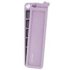 쁘띠누베 국내 제조 실리콘 완전밀폐 큐브 하트 멀티 6구, 루나퍼플, 1개