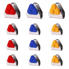 마그피아 자석집게 3종 x 4p 세트, 빨강, 파랑, 노랑, 1세트