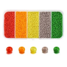 알로데 스윗 후르츠 컬러 비즈 DIY 키트 세트 2mm, TYPE 05, 1세트