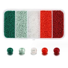 알로데 스윗 후르츠 컬러 비즈 DIY 키트 세트 2mm, TYPE 06, 1세트