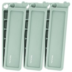 Petinube 韓國製造 矽膠愛心6格多功能副食品分裝盒, 3個, 海洋藍