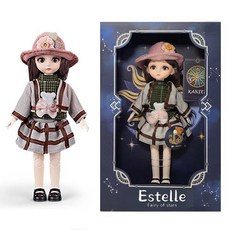 JOYKIDS 星之精靈 艾斯黛兒 星座 球體關節 瑪倫娃娃 30cm + 娃娃衣服套組, 水瓶座, 1個