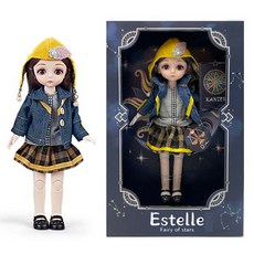 JOYKIDS 星之精靈 艾斯黛兒 星座 球體關節 瑪倫娃娃 30cm + 娃娃衣服套組 天秤座, 1個
