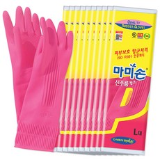 Mommyson 橡膠手套雙手套裝, 單色, 大(L), 10包