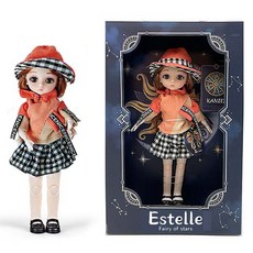 JOYKIDS 星之精靈 艾斯黛兒 星座 球體關節 瑪倫娃娃 30cm + 娃娃衣服套組, 雙子座, 1個