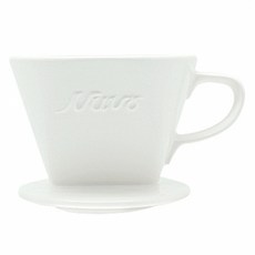 NUVO 3~4人份陶瓷濾杯+底座套組 白色, 1套, 濾杯+底座