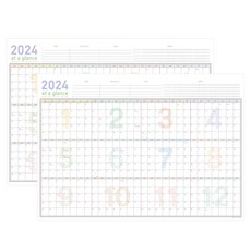Bfancy 2024月曆海報日曆, 混色, 2個