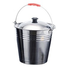아메리칸로드 스텐 음식물 쓰레기통 12L RK1820, 실버