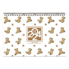 Joy Bear 2024 大型桌曆 + 貼紙2張組, 1套, 玩具