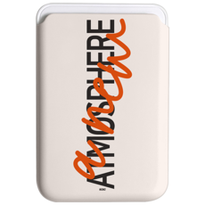 코쿼드 9C9C 컬러레터 맥세이프 하드 휴대폰 카드 지갑, 뉴오렌지, 1개