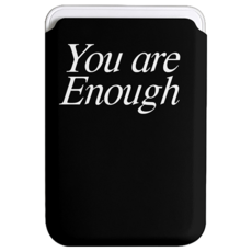 코쿼드 9C9C 파스텔 레터링 맥세이프 하드 휴대폰 카드 지갑, 블랙, 1개