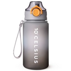 10℃ Tritan彩虹運動水壺, 灰色, 600ml, 1瓶