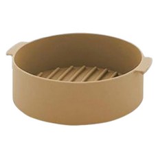 Silver Star 矽膠烹飪鍋微波爐氣炸鍋容器 19 cm, 1個, 棕色