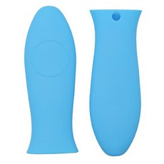 cofv 平底鍋手柄矽膠握把套, 藍色, 2個