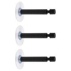 Cholmuldaejang 免打孔彈簧簡易黏貼門擋 黑色, 3個