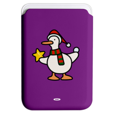 코쿼드 9C9C 아임 덕키 맥세이프 휴대폰 하드 카드 지갑, 크리스마스 덕키, 1개