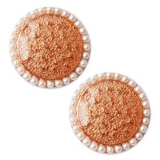 ButtonKing 黛安娜 鈕扣 21mm, 玫瑰金, 2個