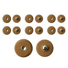 ButtonKing 布面包釦 按扣 25mm, 1套, 棕色