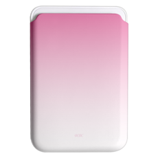 코쿼드 9C9C 그라데이션 맥세이프 하드 카드 지갑, 핑크, 1개