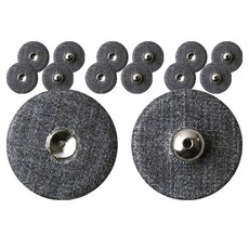 동대문단추왕 싸개 스냅 똑딱이 단추 18mm, 다크그레이, 7개
