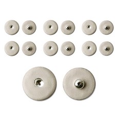 ButtonKing 布面包釦 按扣 25mm, 1套, 米色