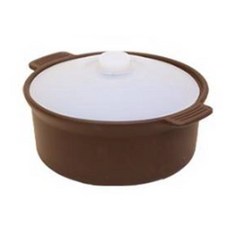 Eloni 矽膠鍋微波爐圓形拉麵容器蒸蛋器 1200 ml, 1個, 巧克力棕色