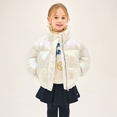 JELISPOON 童款時尚反光雷射高領外套