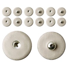 ButtonKing 包布按扣 23mm, 米色, 7套