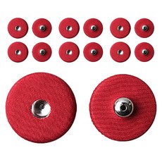 ButtonKing 包布按扣 23mm, 紅色, 7套