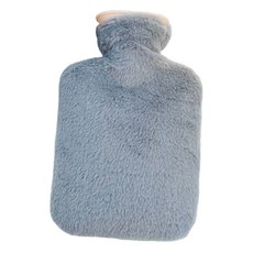 FUTUROlab 柔軟聚酯纖維外罩 PVC 保溫熱水袋 藍色 2000ml, 1個