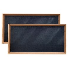 亞麻甜點托盤, 黑色, 2個