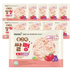 Naeiae 圓形米餅, 混合口味(草莓/藍莓), 15g, 10包