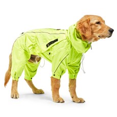 INTERLAKENCUSTOM Needs The Pet 狗狗連身雨衣, 螢光黃