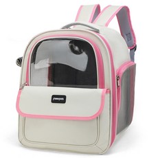 칠시 寵物側開式後背包, 粉紅色, 1個