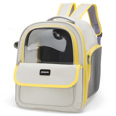 칠시 寵物側開式後背包, 黃色, 1個