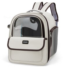 칠시 寵物側開式後背包, 棕色, 1個