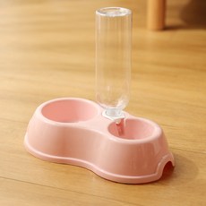 寵物Badibo飯碗餐具飲水器, 粉紅色, 1個