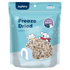 조이펫 반려동물 동결건조 큐브 간식, 치킨, 200g, 1개 치킨, 200g, 1개