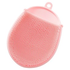 Sonio 矽膠清爽感沐浴手套, 1個, 1入, 03 淺粉色