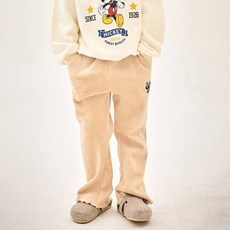 젤리스푼 여아용 디즈니 미니마우스 벨로아 본딩 부츠컷 보온 팬츠