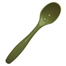 마미스테이블 아동용 실리콘 스푼, 올리브, 1개, 단품